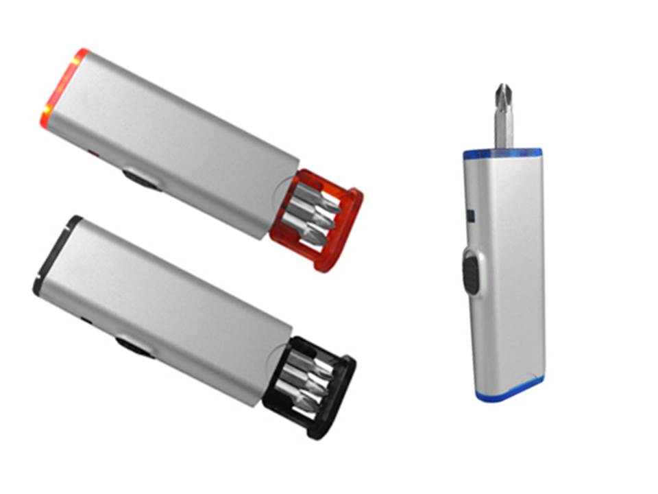 Kit Ferramenta 3 Peças com Lanterna